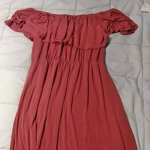 Adorable off the shoulder Maxi